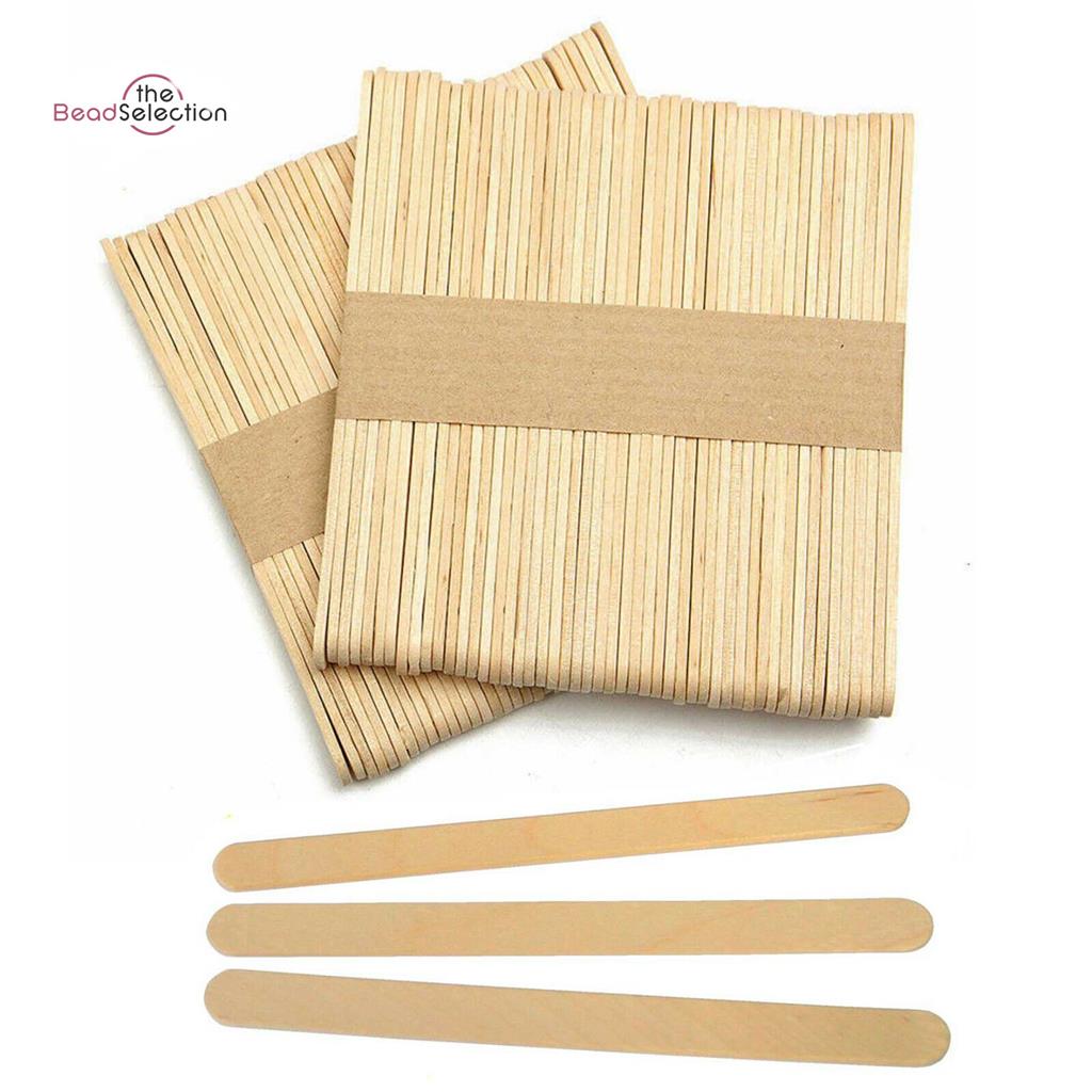 Darice 1000 Pcs Popsicle Stick, 4.5" Natural Wood Craft Sticks Supplies Ice Cream Stick Pop Ages 3 - View #2