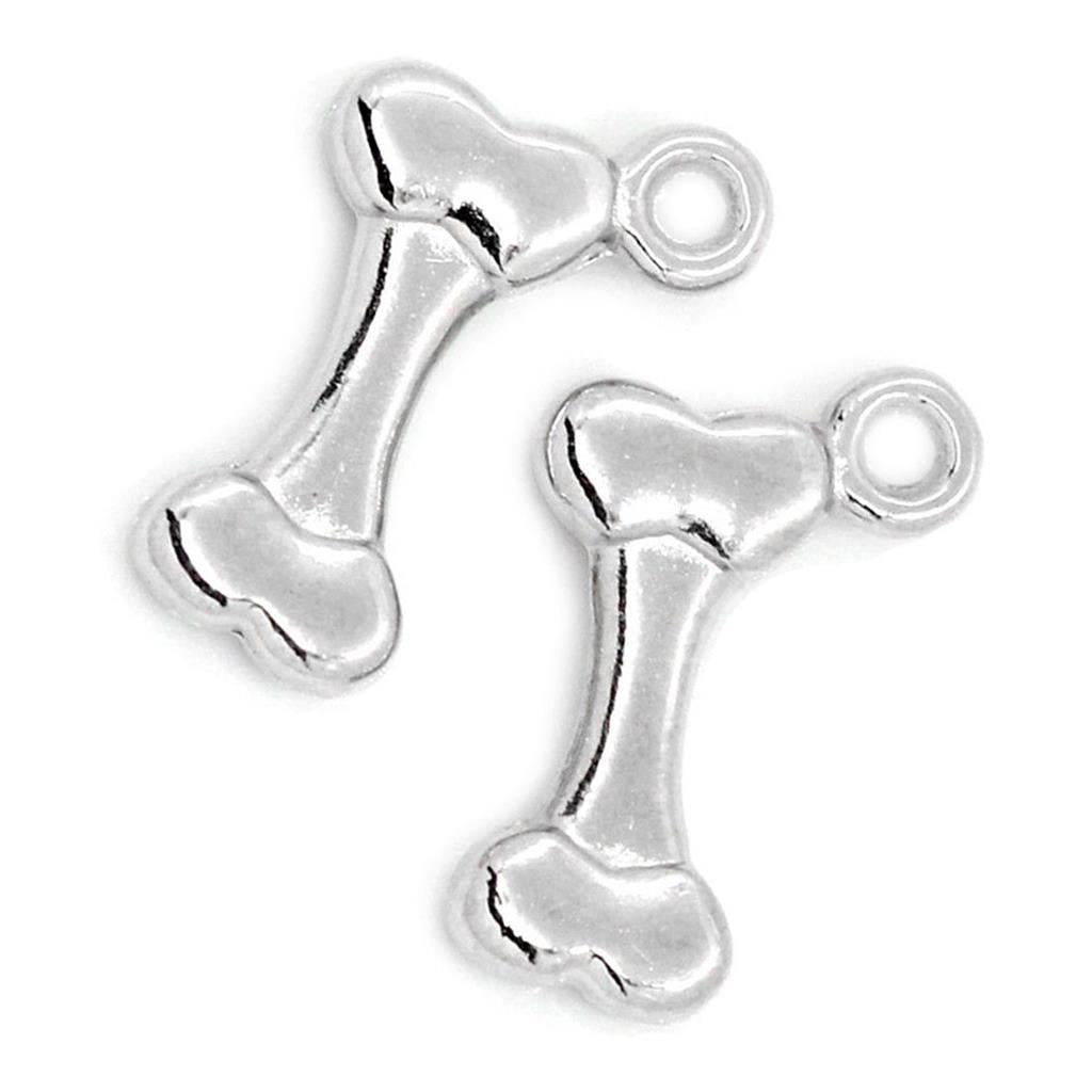 Sterling silver dog deals bone charm