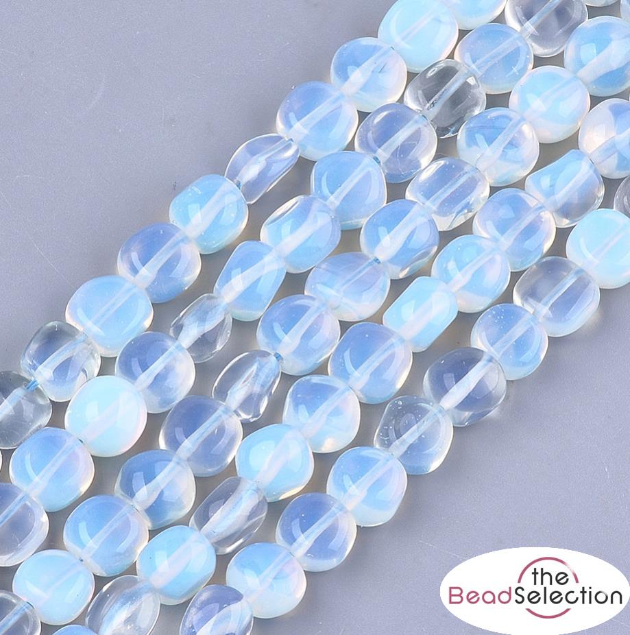 Silverite Faceted Flat Nugget Beads...Coated Beads...9 To 10mm...16