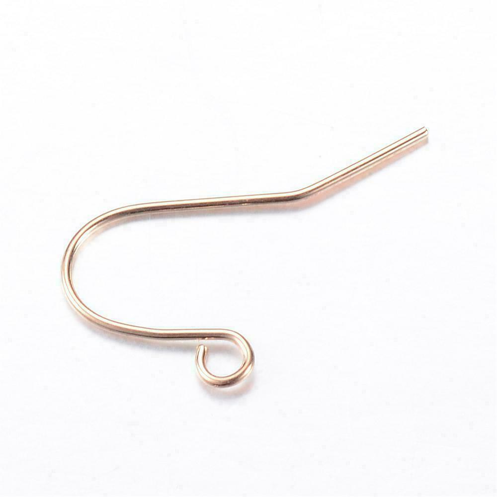 200 EARRING FISH HOOKS 18mm Nickel & lead Free Earrings SILVER