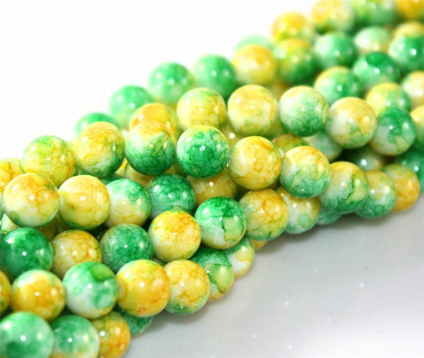 Marbled Glass Beads 200x 6mm 100x 8mm 50x 10mm Colour Choice Jewellery Making