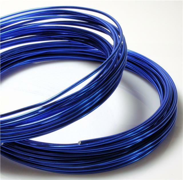 ALUMINIUM JEWELLERY CRAFT WIRE 0.8mm 1mm 1.5mm 2mm 20 COLOUR CHOICE 10 ...