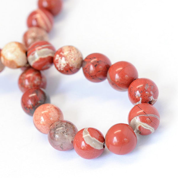 Red Jasper Gemstone Round Beads 4mm 1 Strand Jewellery Making GS210