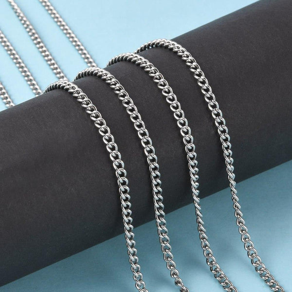 Clone of Stainless Steel 304 Curb Chain 5mm x 3.5mm Jewellery Making STA29