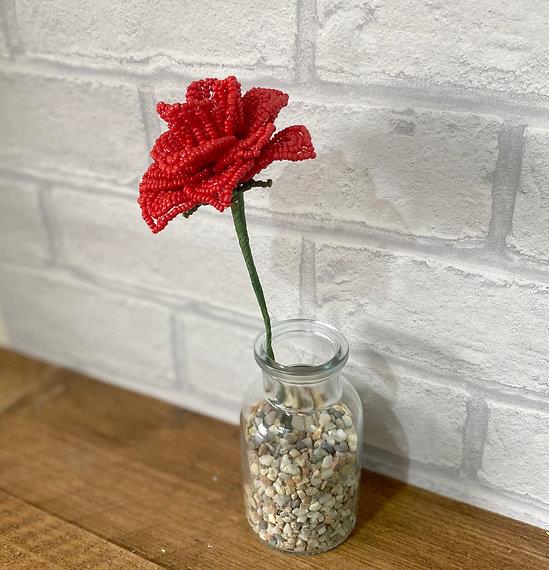 Rose Flower Craft Kit. French Beading kit, Beaded Flower Kit (TBG-RF)