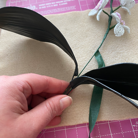 Beaded Flower Kit Orchid. French Beading kit (TBG-ORCNO)