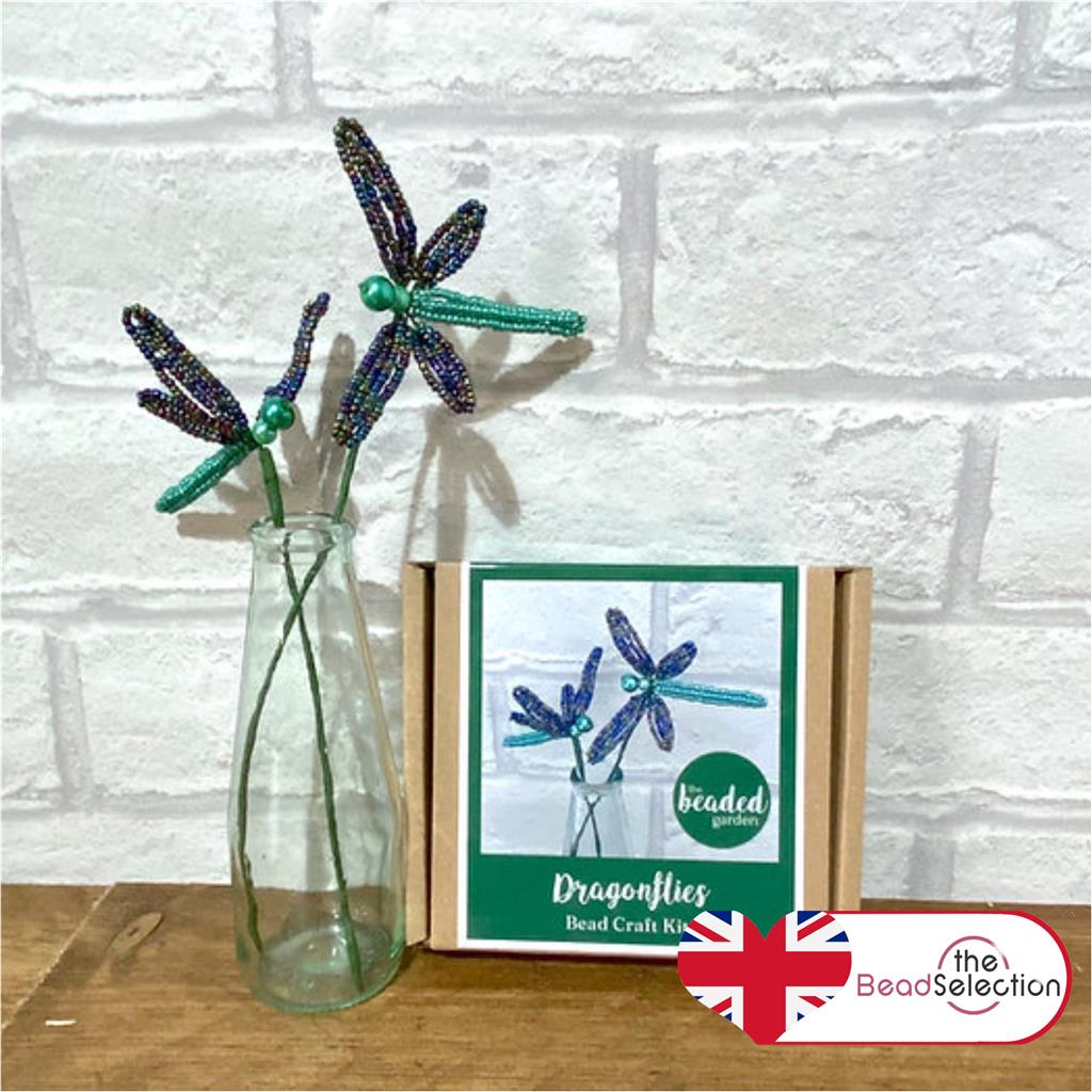 Dragonflies Craft Kit, French Beading, Beaded flower kit (TBG-DR)