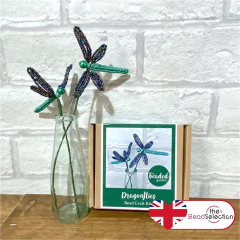 Dragonflies Craft Kit, French Beading, Beaded flower kit (TBG-DR)