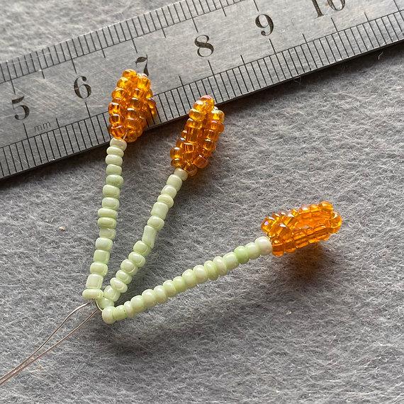 Lily Flower Craft Kit. French Beading kit, Beaded Flower Kit (TBG-LIL)