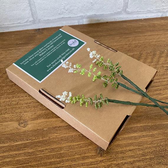 Grass Stems Craft Kit. French Beading kit, Beaded Flower Kit (TBG-GRA)