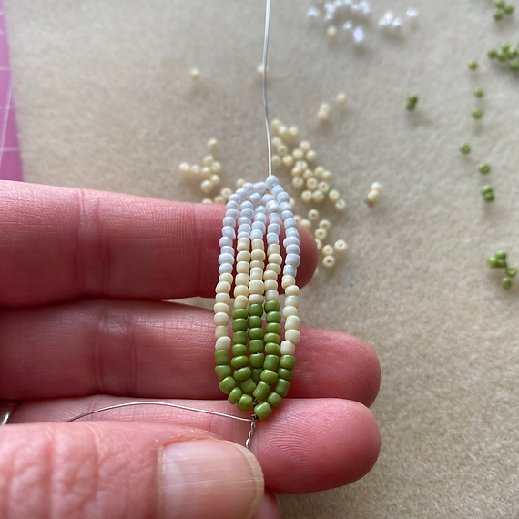 Peace Lily Craft Kit. French Beading kit (TBG-PLPNO)