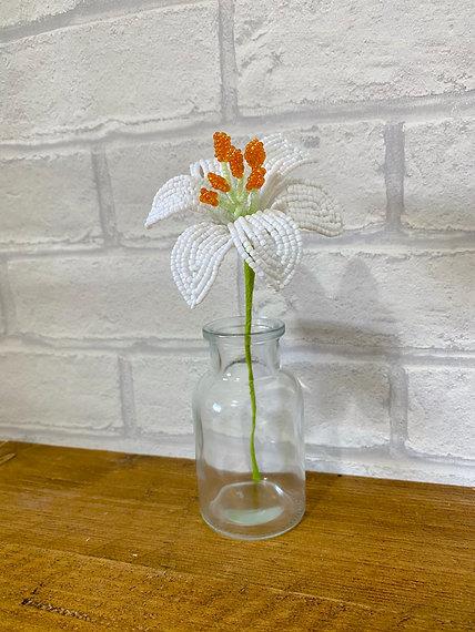 Lily Flower Craft Kit. French Beading kit, Beaded Flower Kit (TBG-LIL)