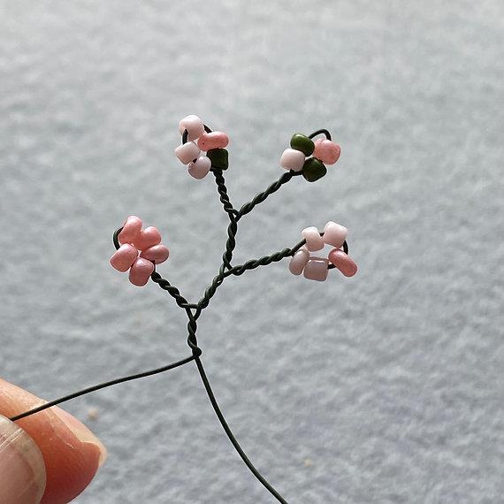 Blossom Bonsai Tree Craft Kit. French Beading kit, Beaded Flower Kit (TBG-BBT)