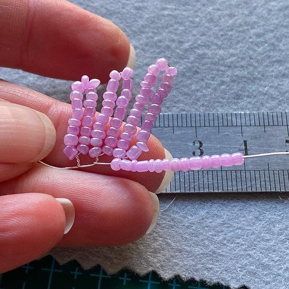 Butterflies Pink/Purple Craft Kit, French Beading, Beaded flower kit (TBG-BUT1)