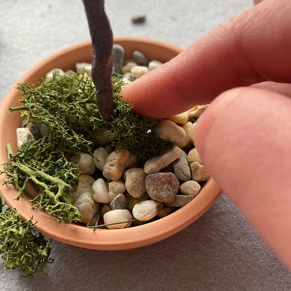 Autumn Bonsai Tree Craft Kit. French Beading kit, Beaded Flower Kit (TBG-ABT)