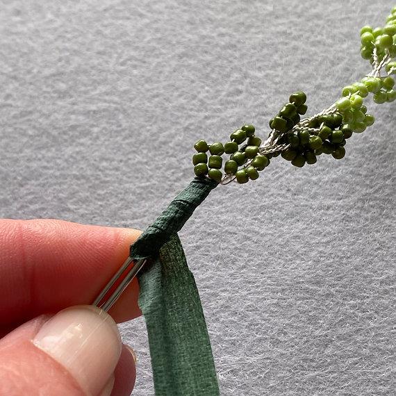 Grass Stems Craft Kit. French Beading kit, Beaded Flower Kit (TBG-GRA)