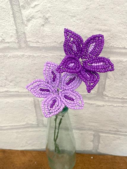 Balloon Flower Craft Kit. French Beading kit, Beaded Flower Kit (TBG-BF)