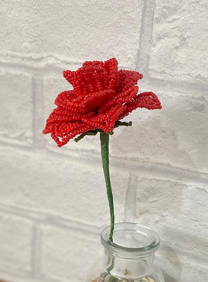 Rose Flower Craft Kit. French Beading kit, Beaded Flower Kit (TBG-RF)