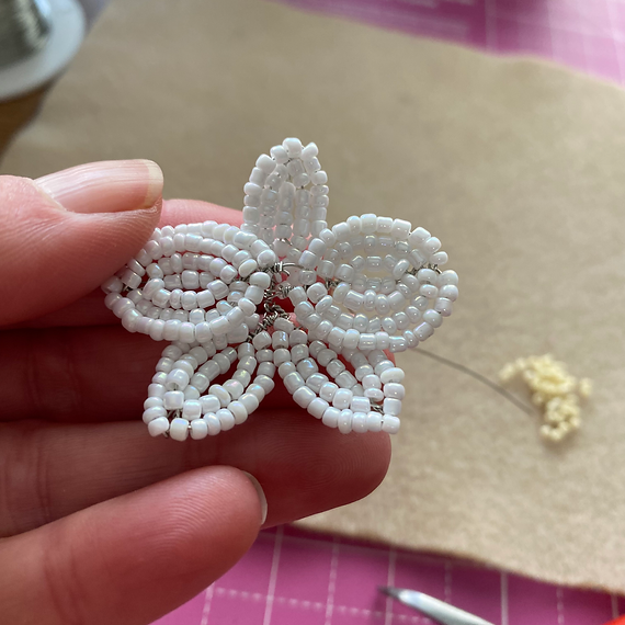 Beaded Flower Kit Orchid. French Beading kit (TBG-ORCNO)