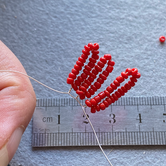 Rose Flower Craft Kit. French Beading kit, Beaded Flower Kit (TBG-RF)