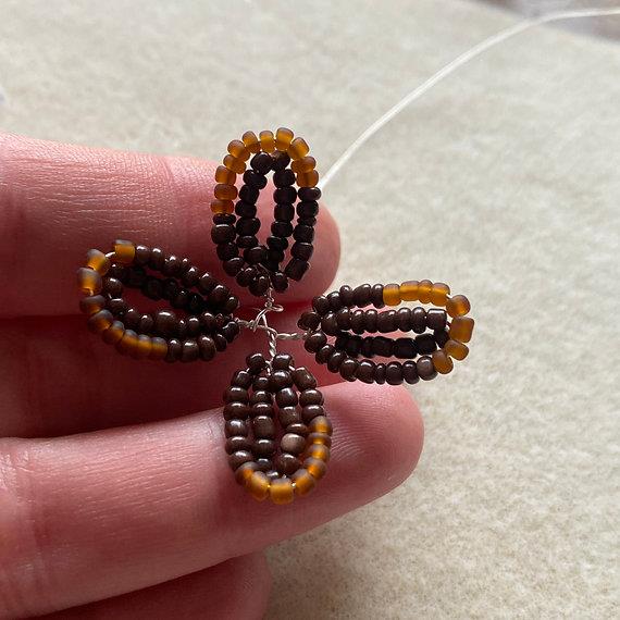 Pinecone Craft Kit. French Beading kit, Beaded Flower Kit (TBG-PCN)