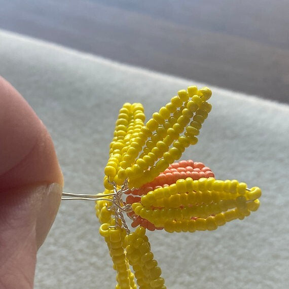 Beaded Flower Kit Spring Chorus Vase Craft Kit. French Beading kit (TBG-SCV)