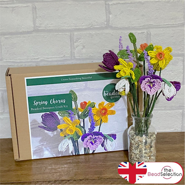 Beaded Flower Kit Spring Chorus Vase Craft Kit. French Beading kit (TBG-SCV)