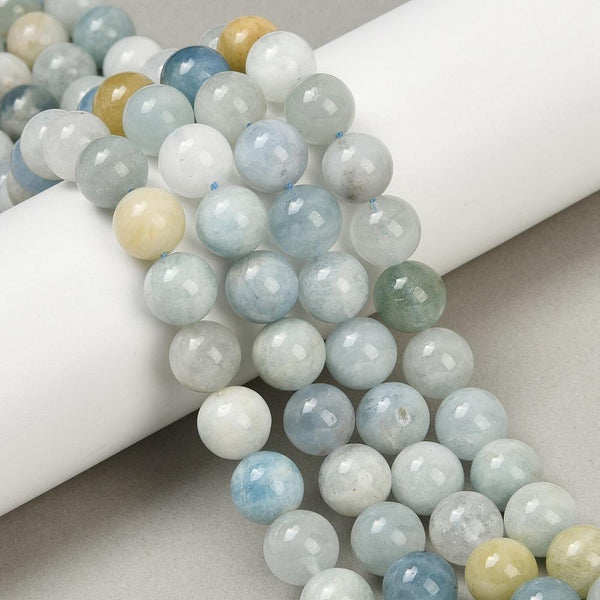 Aquamarine Round Gemstone Natural Beads 8mm 25 Beads Jewellery Making GS199