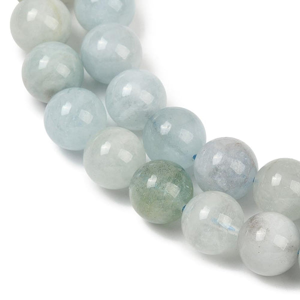 Aquamarine Round Gemstone Natural Beads 8mm 25 Beads Jewellery Making GS199