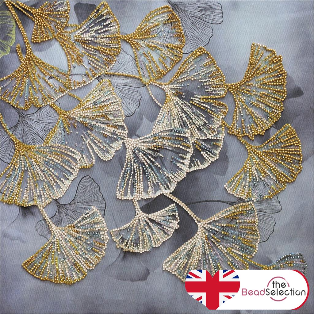 GINKGO LEAVES ABRIS ART BEAD EMBROIDERY KIT ( AB-844)