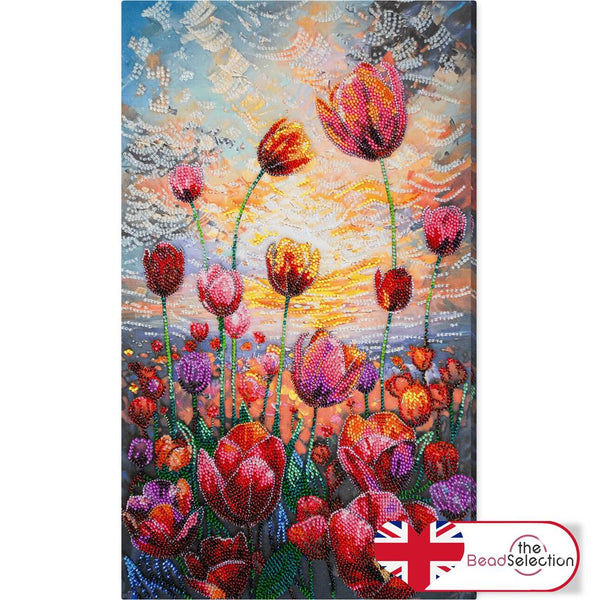 SPRING RHYTHM TULIPS ABRIS ART BEAD EMBROIDERY KIT ( AB-943)