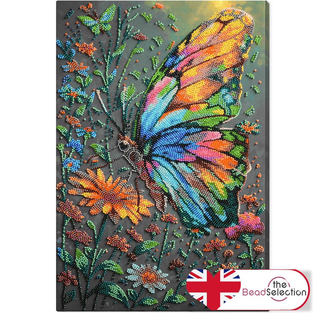 COLORS OF SUMMER BUTTERFLY ABRIS ART BEAD EMBROIDERY KIT ( AB-947)