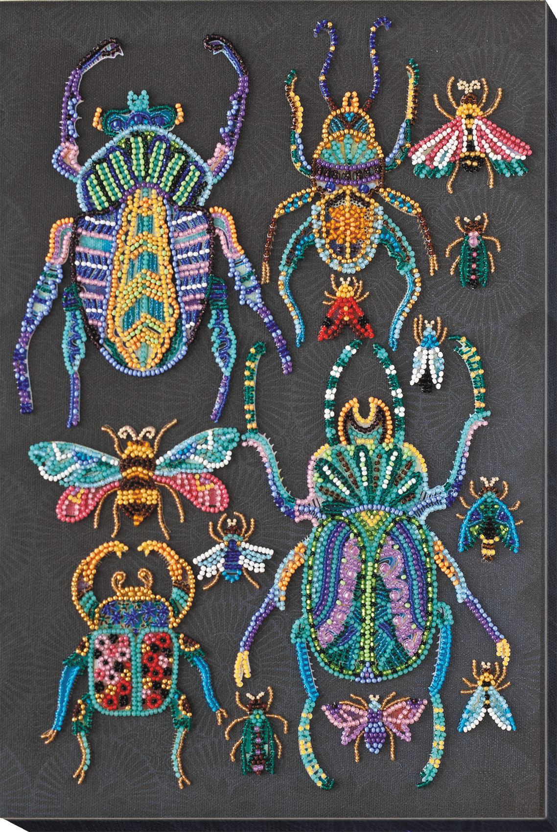 BEETLES, ABRIS ART BEAD EMBROIDERY KIT large AB-730