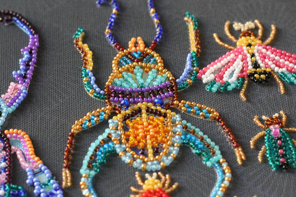 BEETLES, ABRIS ART BEAD EMBROIDERY KIT large AB-730