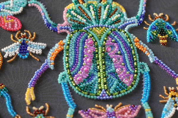 BEETLES, ABRIS ART BEAD EMBROIDERY KIT large AB-730