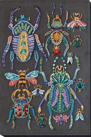 BEETLES, ABRIS ART BEAD EMBROIDERY KIT large AB-730