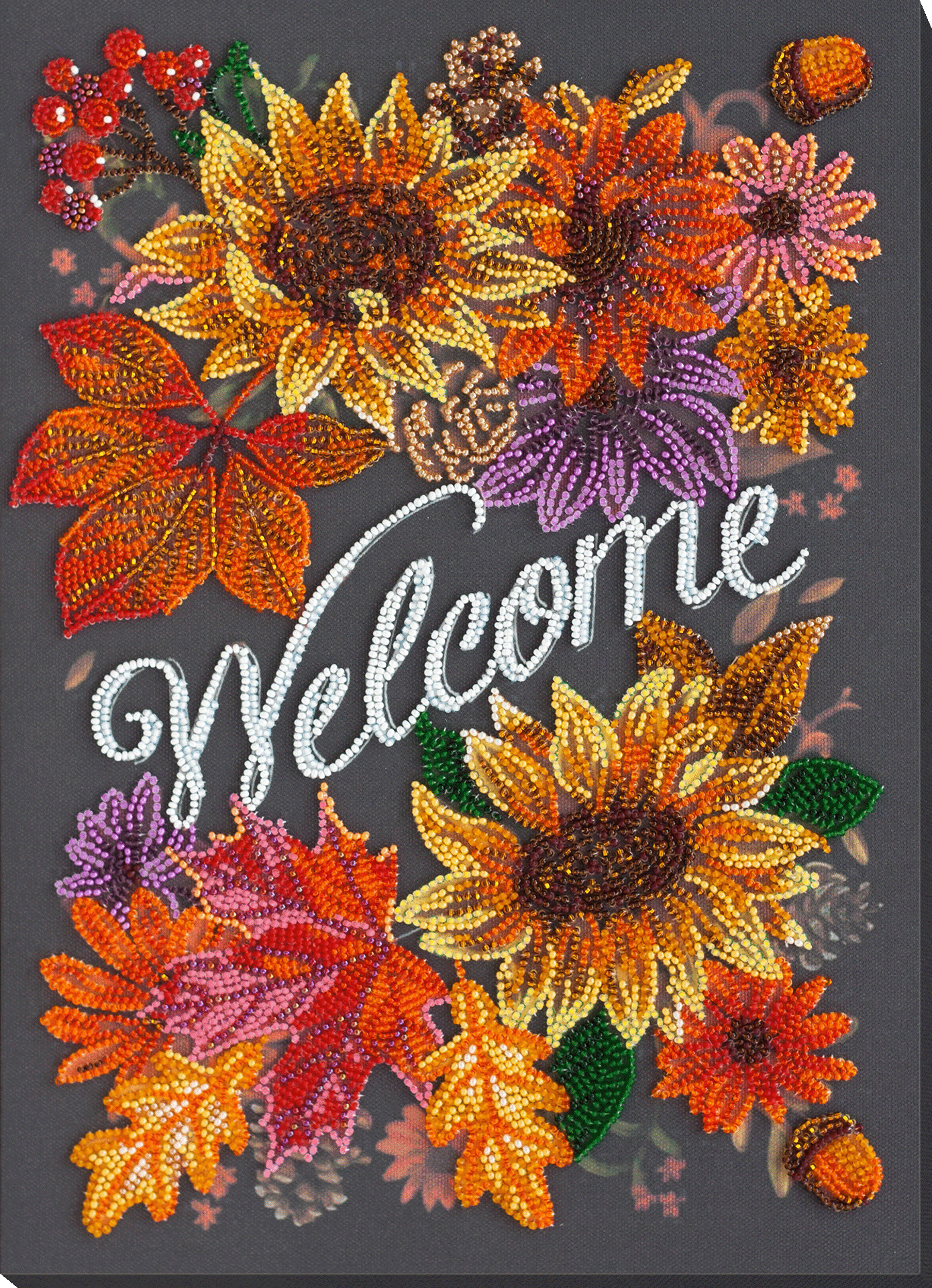 WELCOMING AUTUMN, ABRIS ART BEAD EMBROIDERY KIT large AB-836