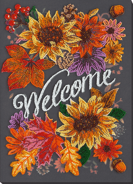 WELCOMING AUTUMN, ABRIS ART BEAD EMBROIDERY KIT large AB-836