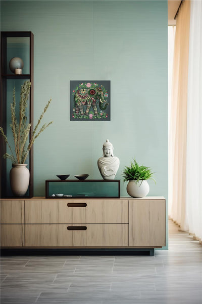 MAJESTIC WISDOM ELEPHANT, ABRIS ART BEAD EMBROIDERY KIT large AB-902