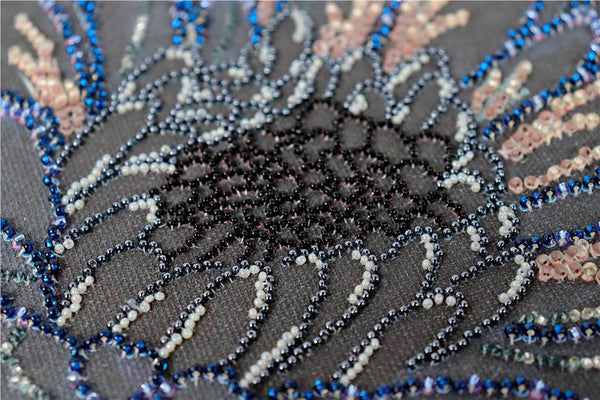 BLOOMING IN THE DARK FLOWER ABRIS ART BEAD EMBROIDERY KIT 40cm x 30cm ( AB-903)