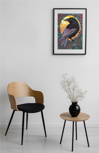 BLACK RAVEN, ABRIS ART BEAD EMBROIDERY KIT large AB-904