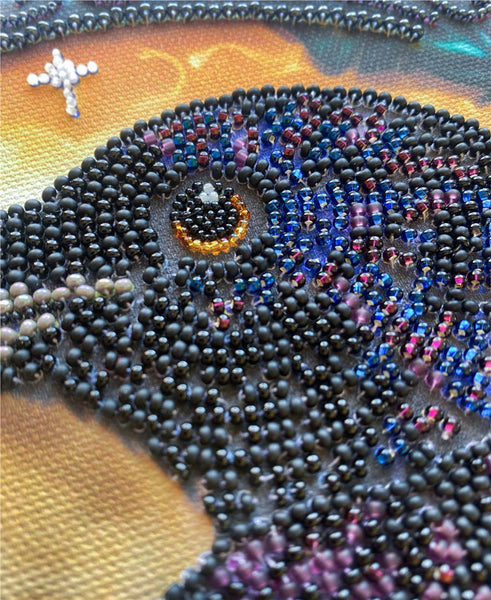 BLACK RAVEN, ABRIS ART BEAD EMBROIDERY KIT large AB-904