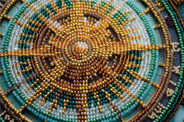 FIND YOUR WAY COMPASS ABRIS ART BEAD EMBROIDERY KIT large 30cm x 20cm ( AB-932)