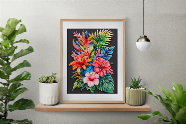 PARADISE DELIGHT, ABRIS ART BEAD EMBROIDERY KIT large AB-935