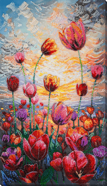 SPRING RHYTHM TULIPS ABRIS ART BEAD EMBROIDERY KIT ( AB-943)