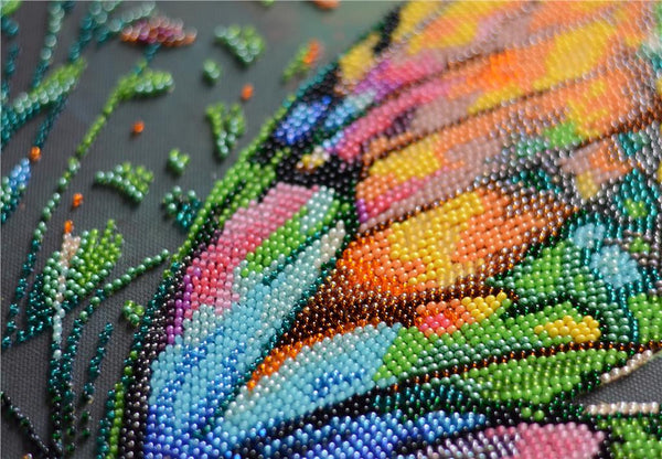 COLORS OF SUMMER BUTTERFLY ABRIS ART BEAD EMBROIDERY KIT ( AB-947)