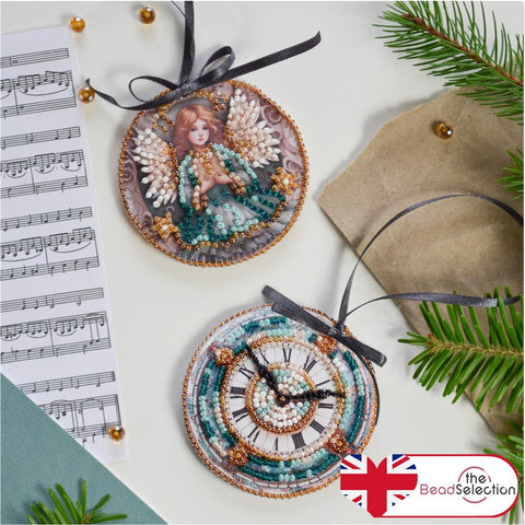 HOLIDAY SPIRIT ANGEL ABRIS ART BEAD EMBROIDERY KIT CHRISTMAS DECORATION (ABT032)