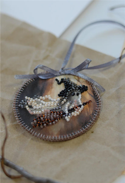 "Boo!" ABRIS ART BEAD EMBROIDERY KIT HALLOWEEN DECORATION (ABT042)