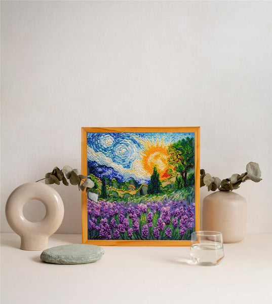 SUMMER MEMORIES ABRIS ART BEAD EMBROIDERY KIT 20cm x 20cm ( AMB-115)