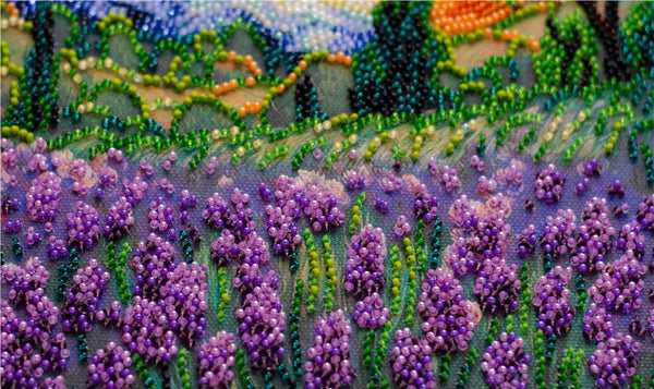 SUMMER MEMORIES ABRIS ART BEAD EMBROIDERY KIT 20cm x 20cm ( AMB-115)